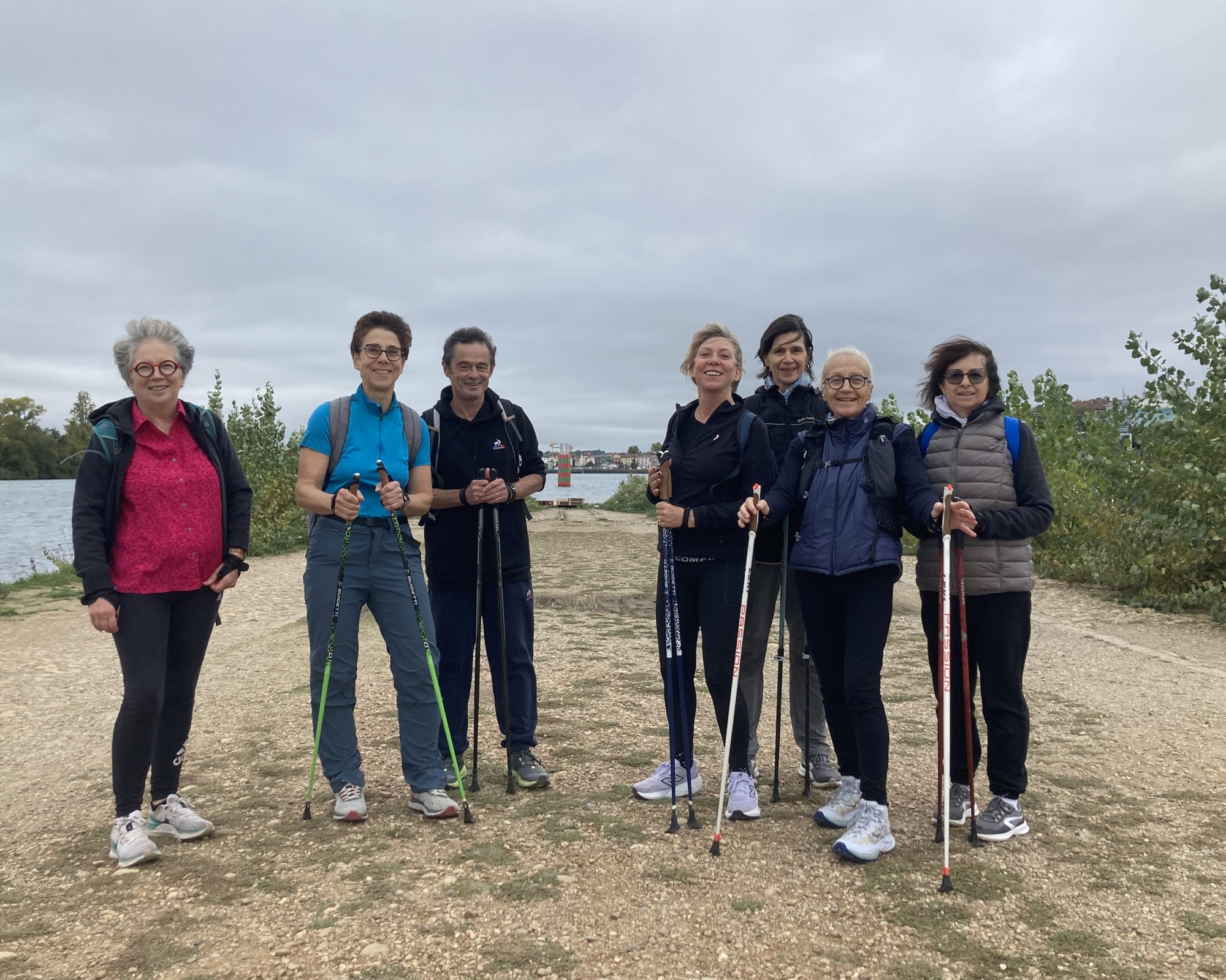 Une marche nordique ALAP ventée